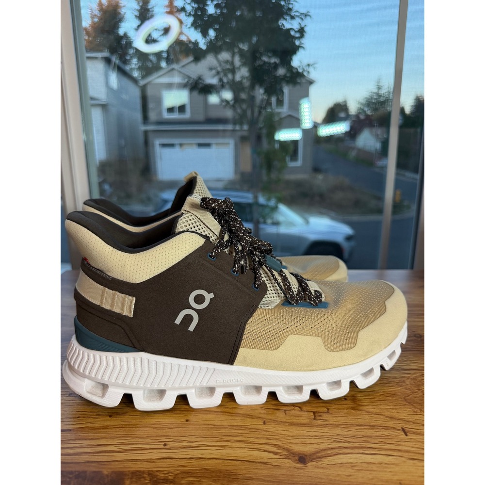 On Running Cloud Hi Edge Men's Dune Mocha High Top Sneakers 10 NWOTS